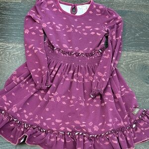 Matilda Jane Plum Floral Kids Dress